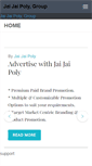 Mobile Screenshot of jaijaipoly.com